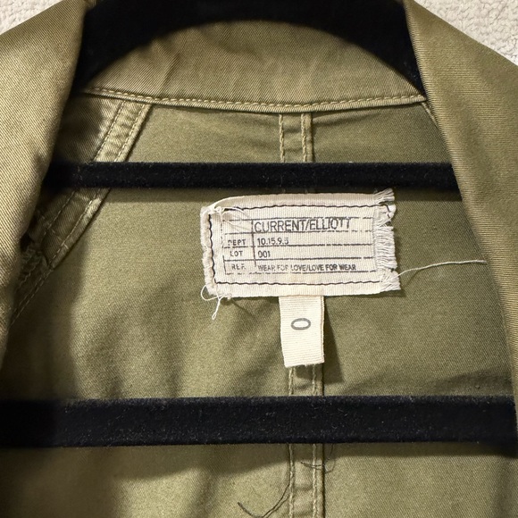 Current/Elliott Olive Utility Jacket - Picture 2 of 3